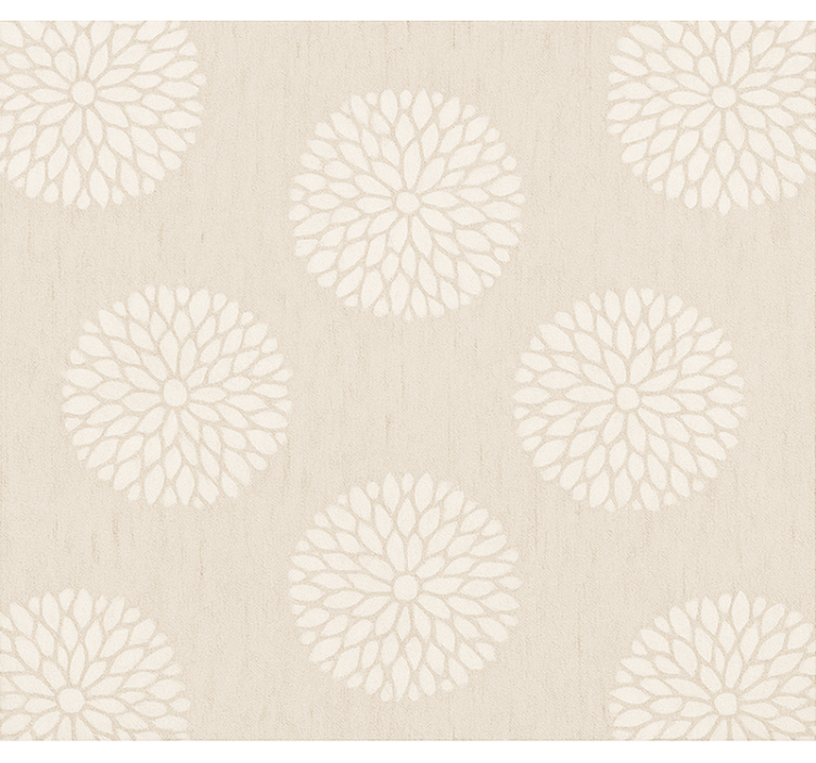 Chrysanthemum stencil pattern blind home office - TenStickers