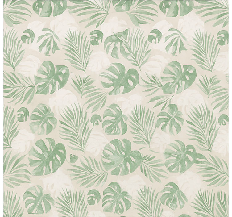 Tropical botanical leaves blinds in a kitchen - TenStickers