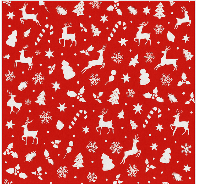 Pastel Santa Pattern living room blind - TenStickers