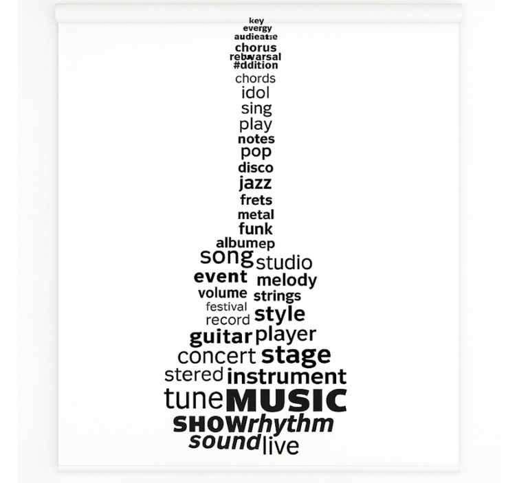Music guitar words teenage blind - TenStickers