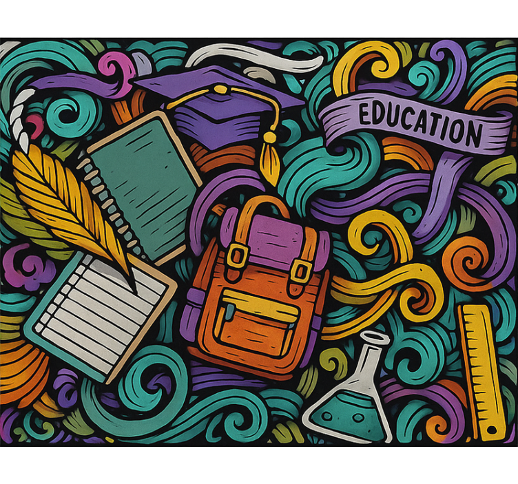 Colorful abstract objects teenage blind - TenStickers