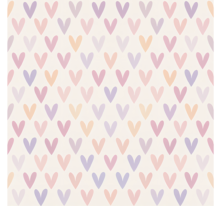 Pastel Heart Pattern teenage blind - TenStickers