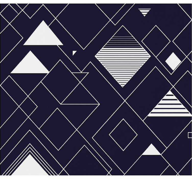 Navy geometry teenage blind - TenStickers
