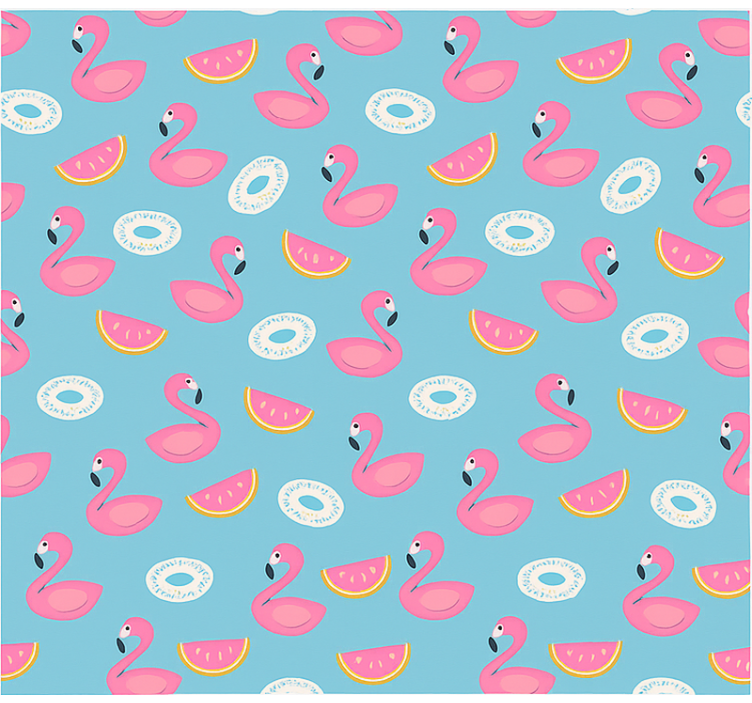 Watermelon and flamingos teenage blind - TenStickers