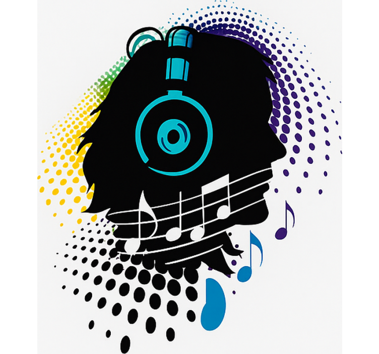 Music Head  teenage blind - TenStickers