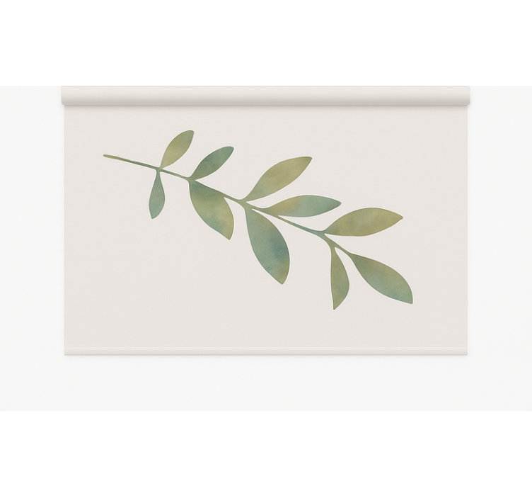 Blind office large leaf - TenStickers