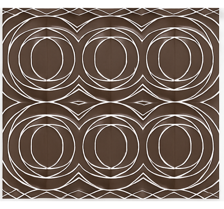 Scandinavian blind modern intertwined circles - TenStickers
