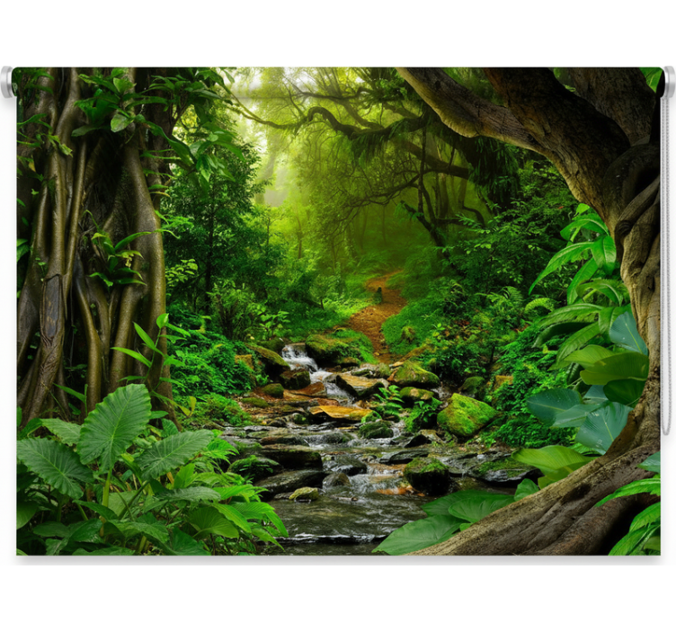 Blind trees tropical forest retreat - TenStickers