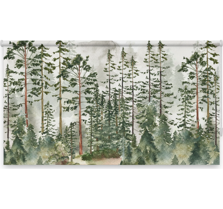 Blind trees woodland wall nursery - TenStickers