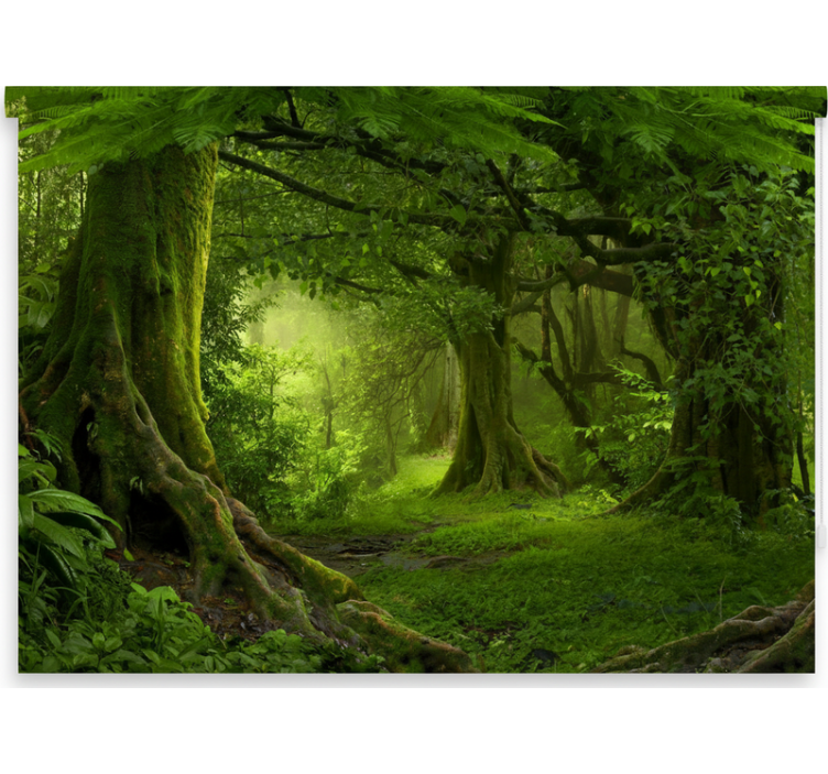 Blind trees lush woodland retreat - TenStickers