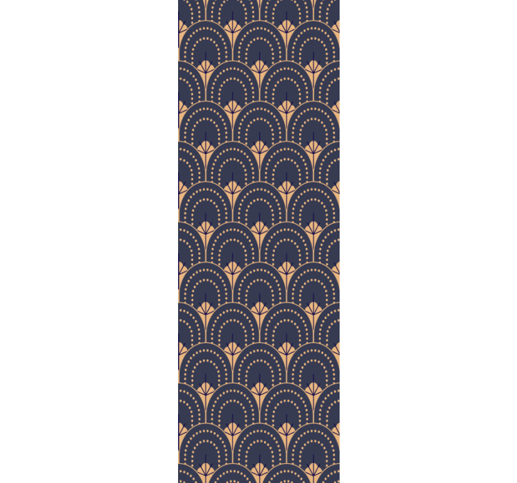 Blind home office with elegant fan design - TenStickers