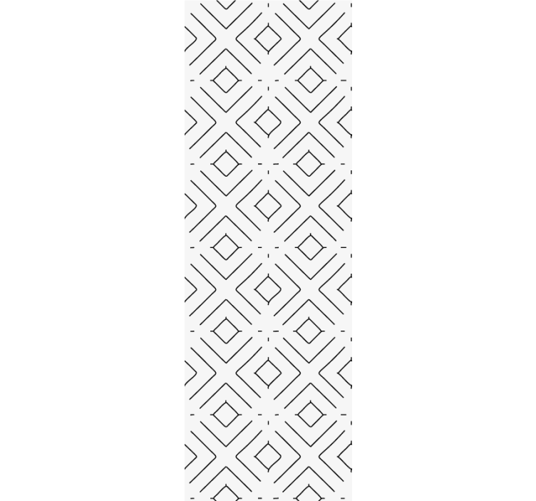 Blind home office white geometric pattern with thin lines - TenStickers