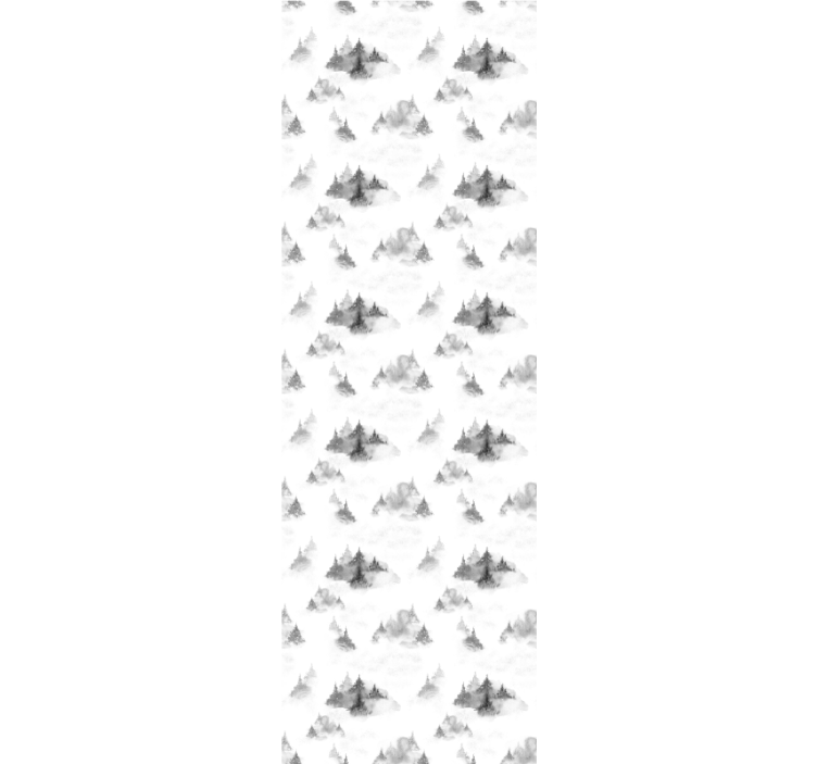 Blind home office dark forest silhouette - TenStickers