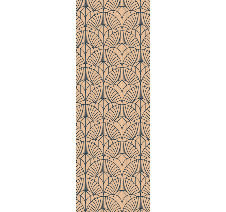 Blind home office in abstract beige pattern - TenStickers