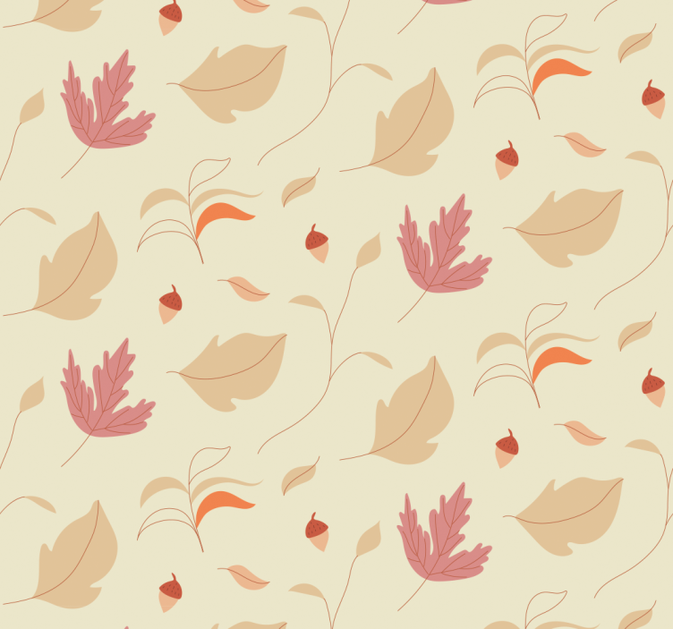 Blind home office autumn leaves design - TenStickers