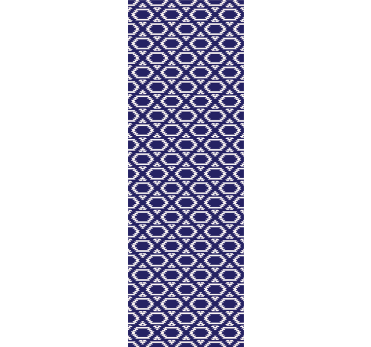 Dining room blind with geometric hexagonal design - TenStickers