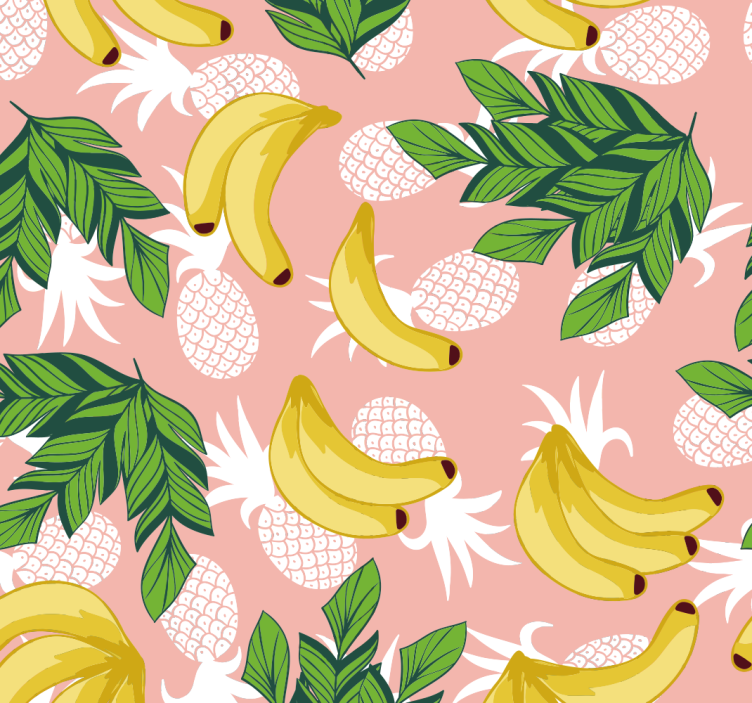 Blinds in a kitchen with tropical fruit foliage - TenStickers