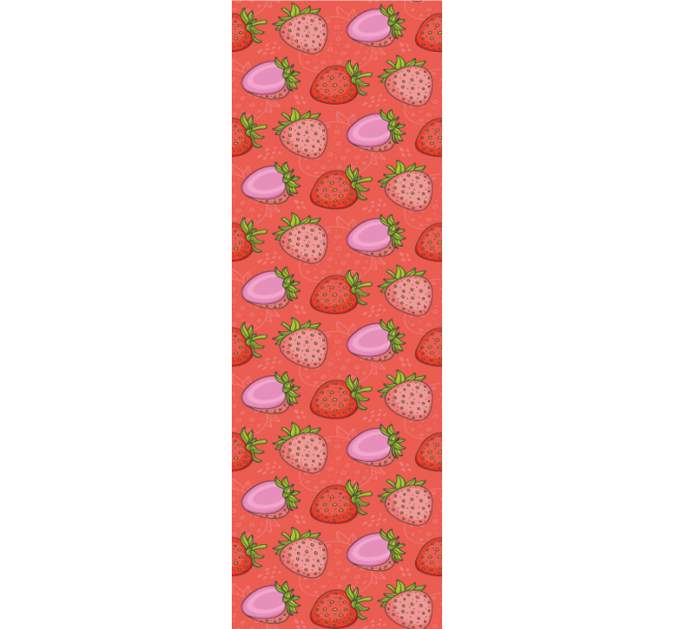 Strawberry delight blinds in a kitchen - TenStickers