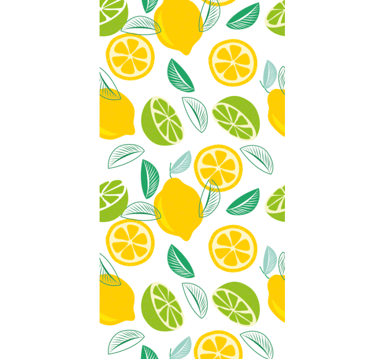 Citrus motif blinds in a kitchen - TenStickers