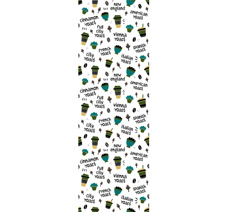 Blinds in a kitchen coffee roast design - TenStickers