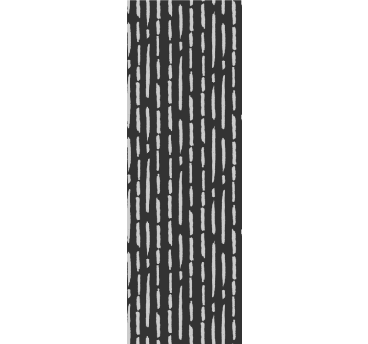 Blinds in a kitchen with striped ink brush pattern - TenStickers