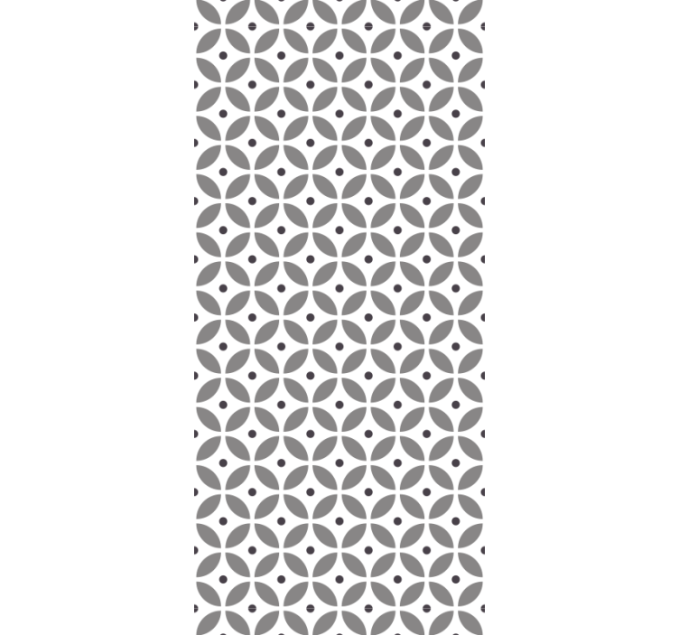 Blinds in a kitchen nordic style seamless circles - TenStickers