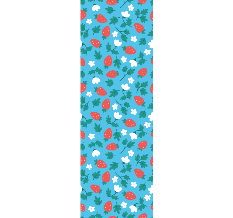 Blinds in a kitchen with colorful fruits and flowers - TenStickers