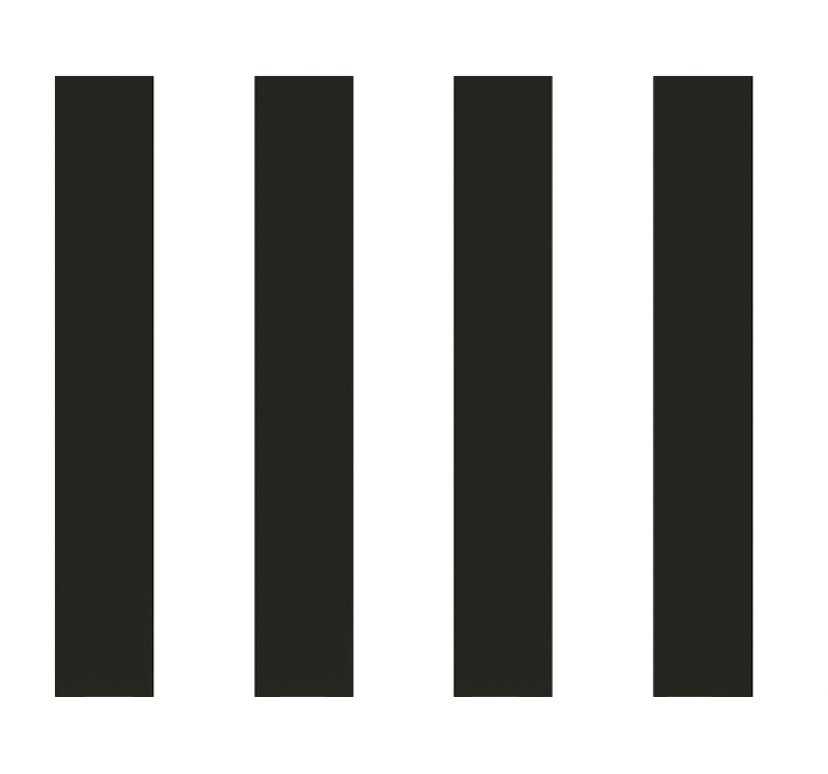 Blinds in a kitchen white and black stripes - TenStickers