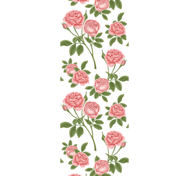 Blinds in a kitchen flowerprint roses - TenStickers