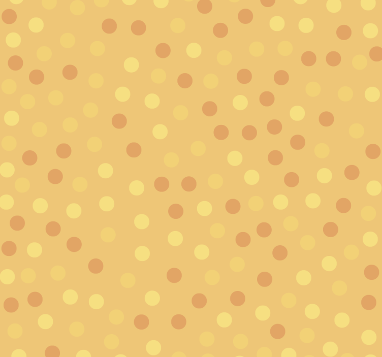 Blinds in a kitchen with orange circles wallpaper - TenStickers