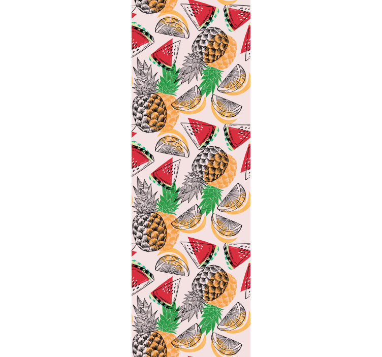 Blinds in a kitchen summer print pineapple - TenStickers