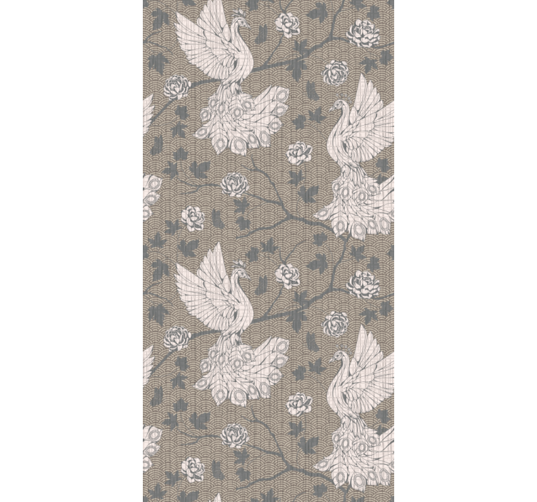Yute birds dining room blind - TenStickers