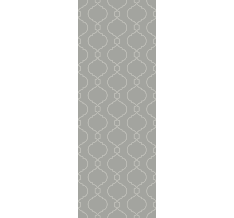 Dining room blind in gray geometric hamptons pattern - TenStickers