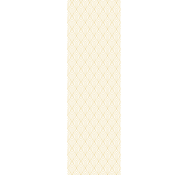 Dining room blind with modern white pattern - TenStickers