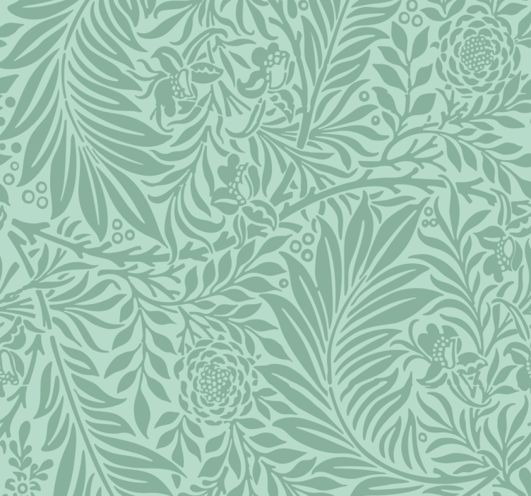 Dining room blind in mint green vintage pattern - TenStickers