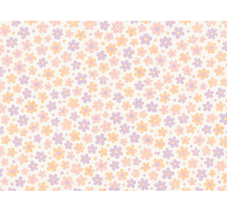 Blind kids small pastel flowers - TenStickers