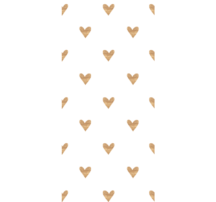Blind kids golden heart on white background - TenStickers