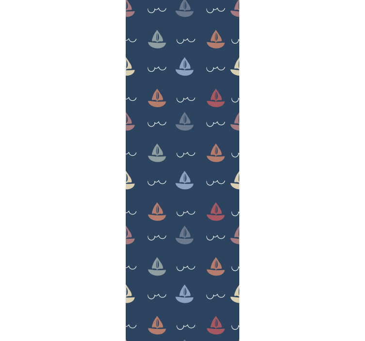 Blind kids sailing boats motif - TenStickers
