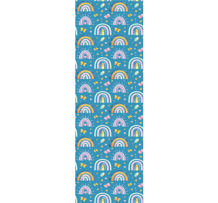 Blind kids butterfly rainbow designs - TenStickers