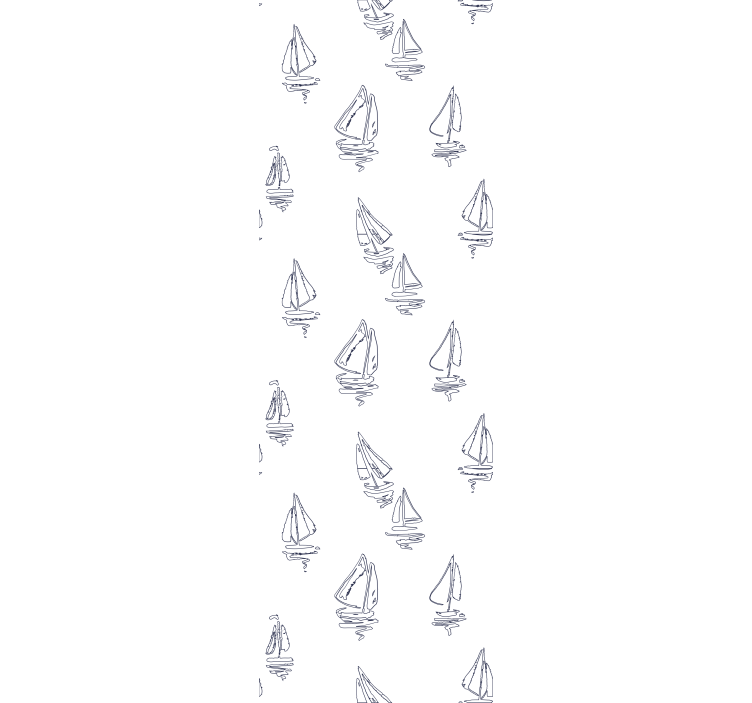 Blind kids sailboat pattern sketch - TenStickers