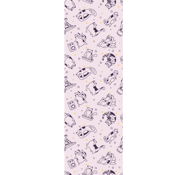 Blind kids cat music band design - TenStickers