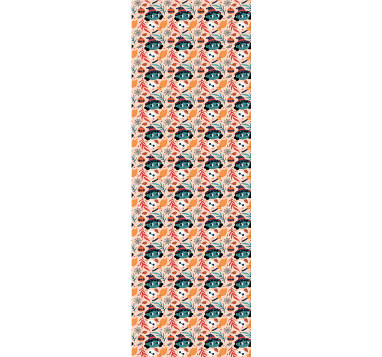 Blind kids halloween witch magic cute pattern - TenStickers