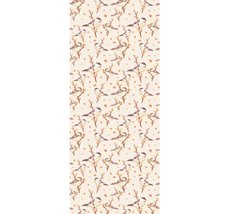 Blind kids aquarella birds on branches - TenStickers