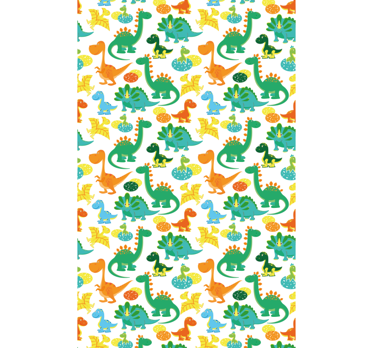 Blind kids colorful dinosaur pattern - TenStickers