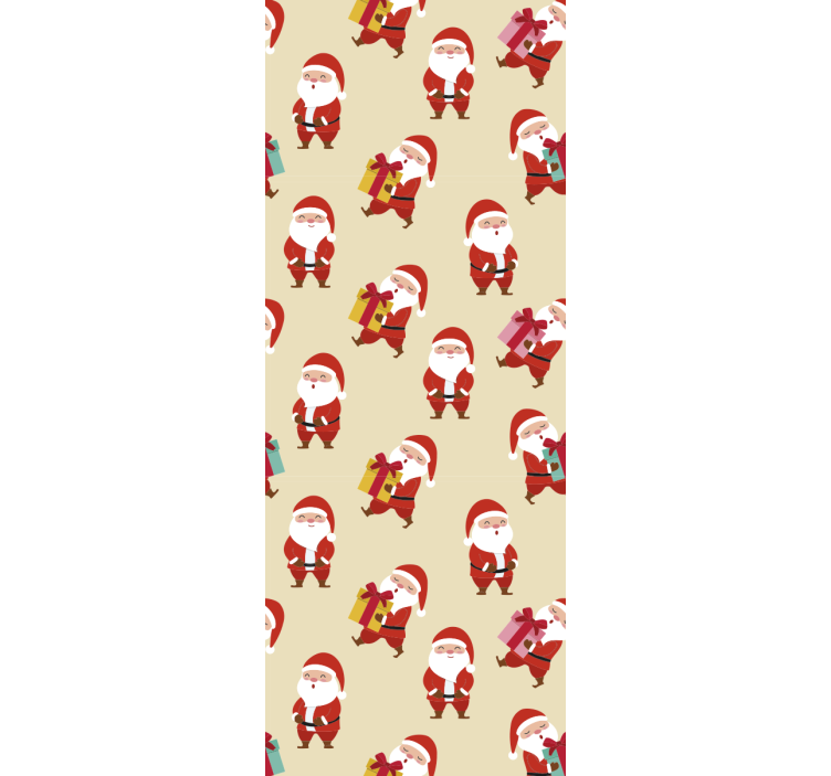 Blind kids smiling santa claus and christmas gifts - TenStickers