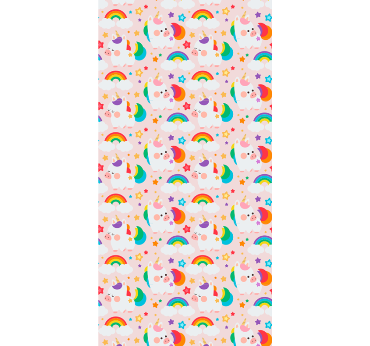 Blind kids colorful horses - TenStickers