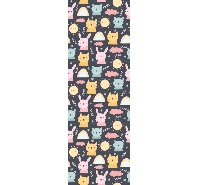 Blind kids pastel animals and rainbows - TenStickers