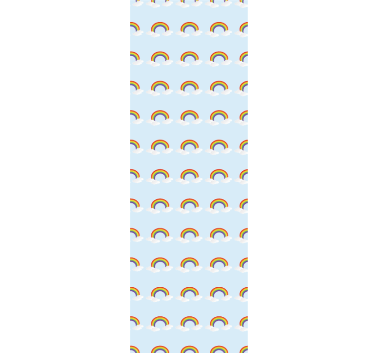 Blind kids colorful rainbow and clouds - TenStickers
