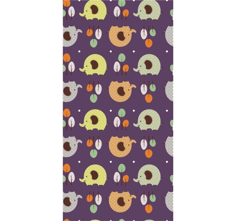 Blind kids autumn elephant - TenStickers
