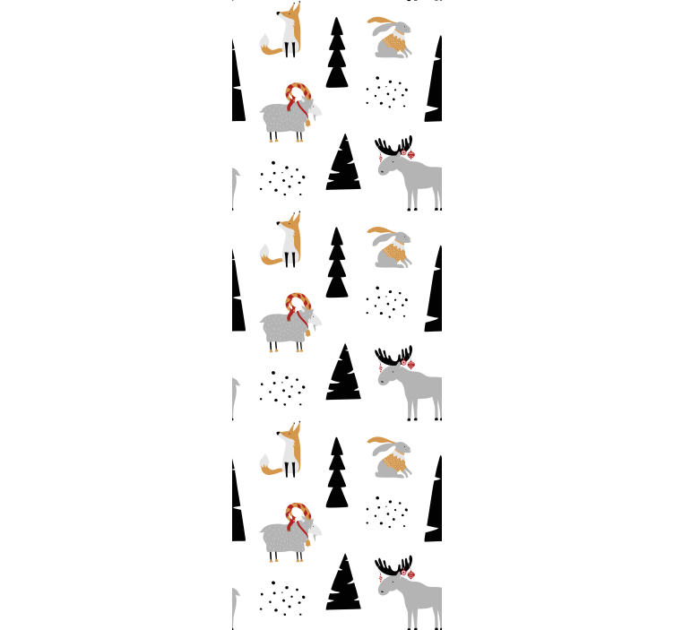 Blind kids winter animals design - TenStickers